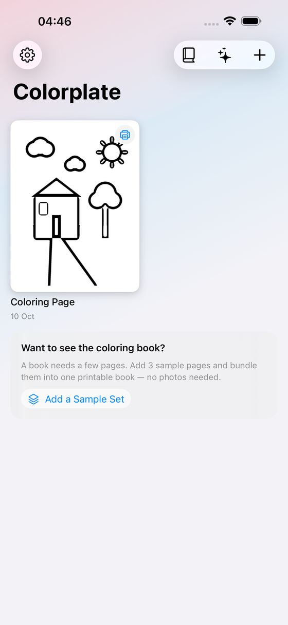 Colorplate screenshot 1
