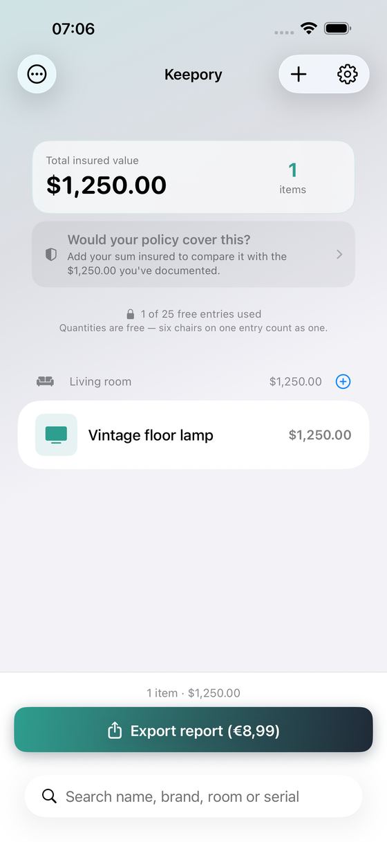Keepory screenshot 3