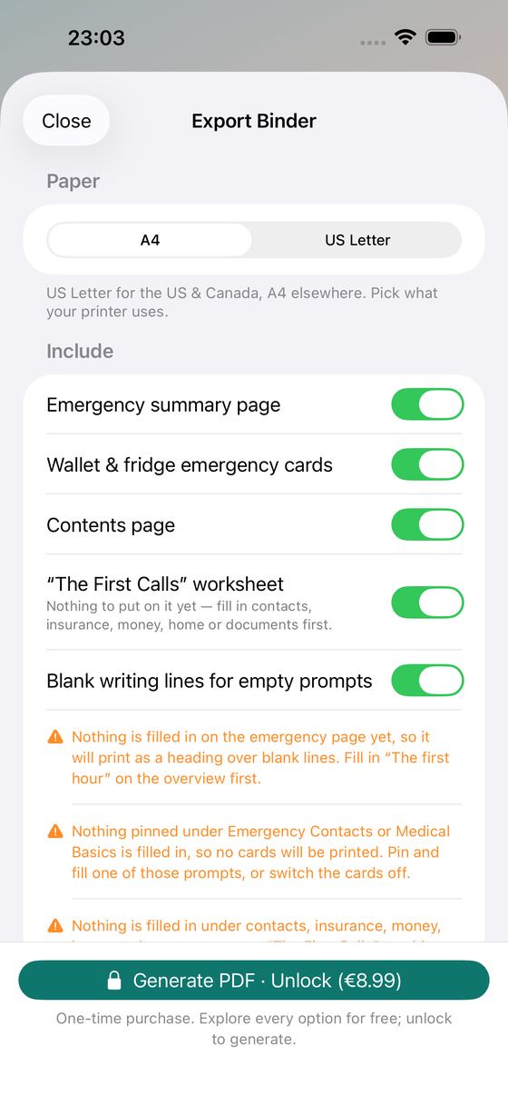 KinBinder screenshot 2