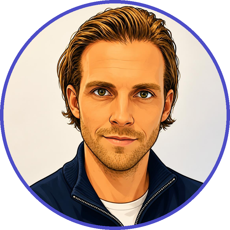 Illustrated portrait of the person behind the Kali Yuga apps
