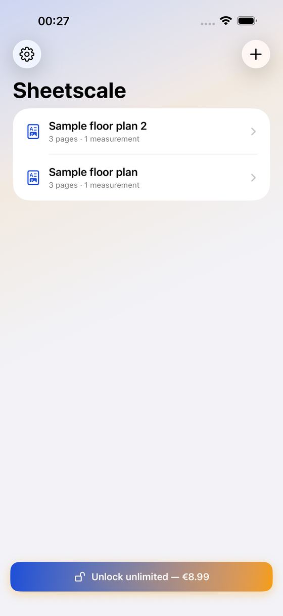 Sheetscale screenshot 1